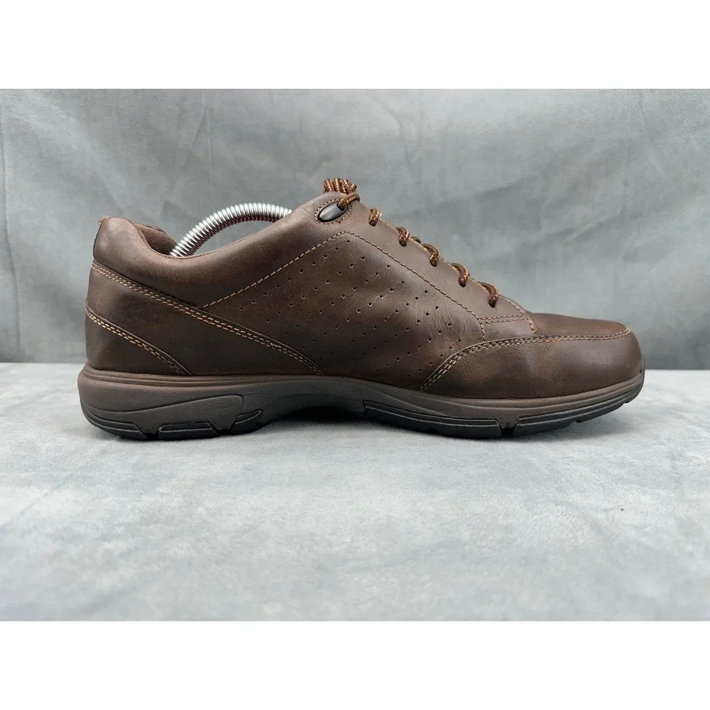 Rockport Mens V76879 Brown Leather Walking Shoes Lace Up Oxfords Size 10.5 M